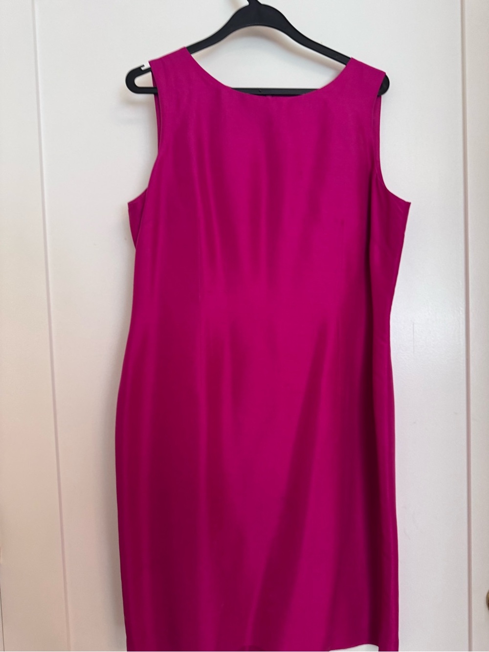 Talbots Fuchsia Sleeveless Sheath Midi Dress